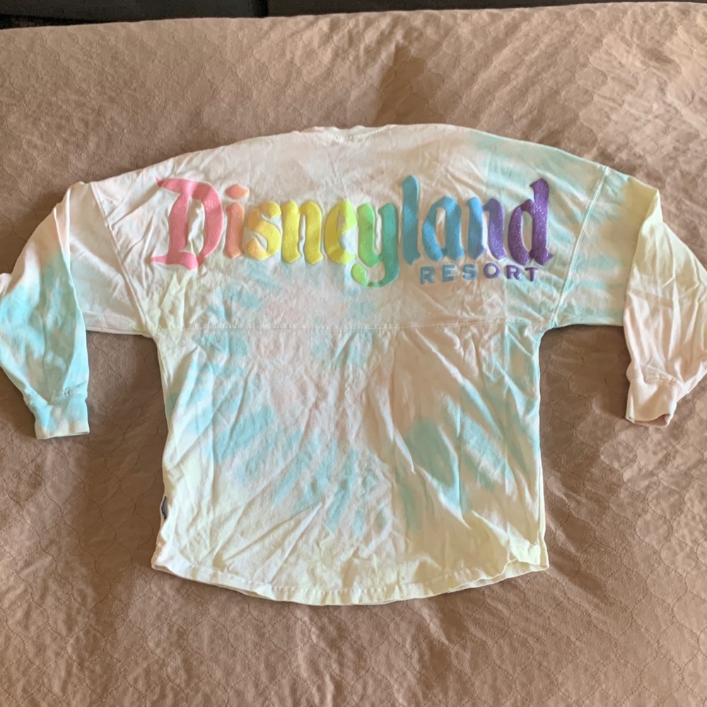 Disney woman’s Long Sleeve Tee with Pastel tie-dye Design - Picture 4 of 4